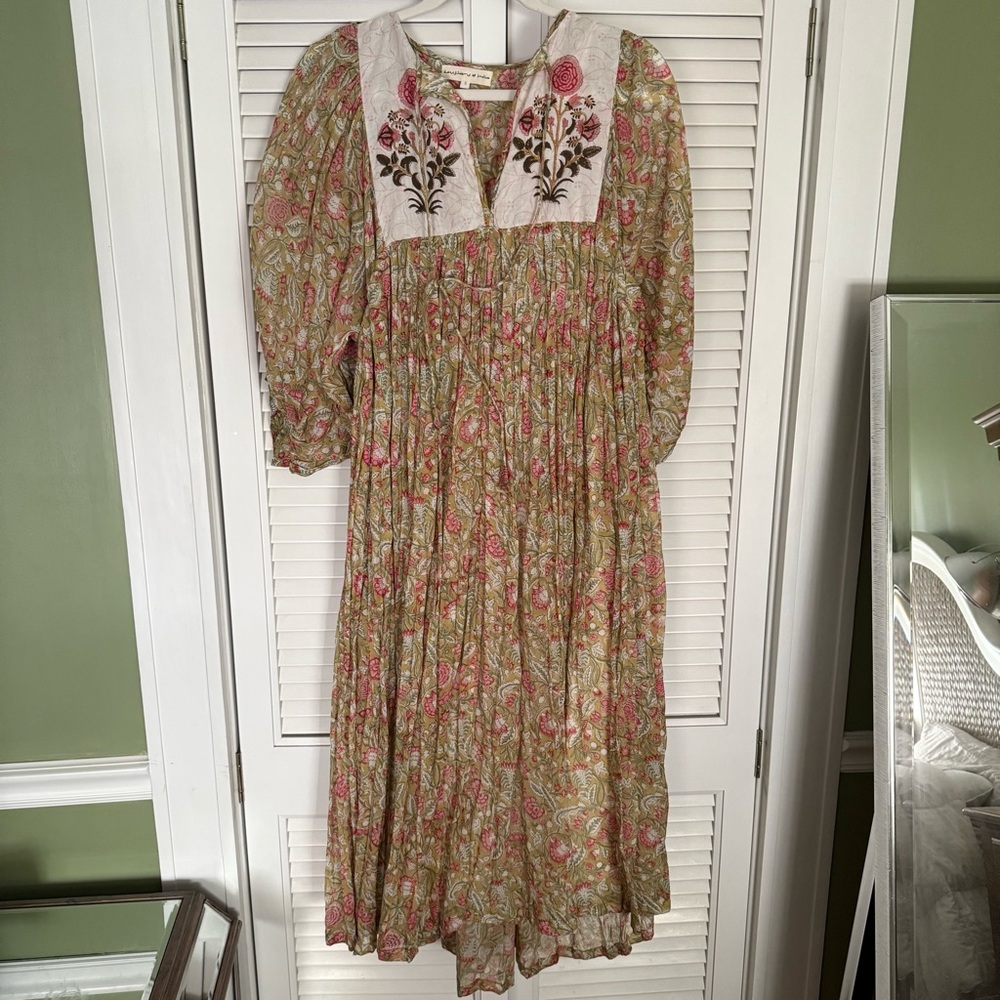 Daughters of India Floral Maxi Dress - Picture 4 of 7